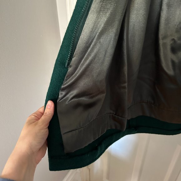 Deep Green Wool Coat - Picture 4 of 7